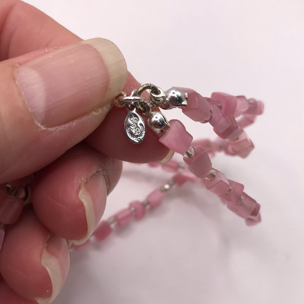 Premier Designs Shell & Rose Quartz Pendant Necklace - Picture 6 of 11